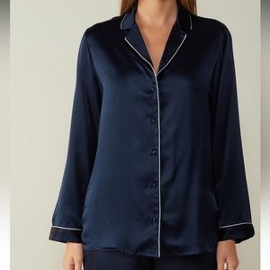 Silk navy blue Intimissimi pajama set (new with tags)